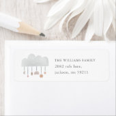 Boho Watercolor Cloud Gender Baby Showadresse (Insitu)