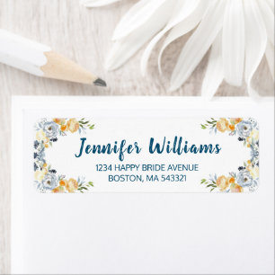 Boho Watercolor Coral Floral Brautparty Yard Si