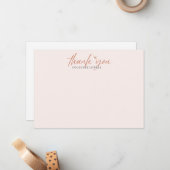 Boho Watercolor Dragonfly Shower DANKE Mitteilungskarte (Vorderseite/Rückseite Beispiel)