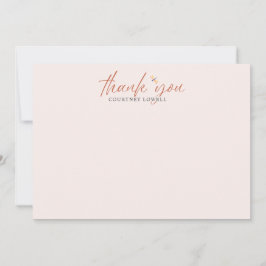 Boho Watercolor Dragonfly Shower DANKE Mitteilungskarte