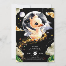 Boho Watercolor Duck Birthday