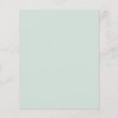 Boho Watercolor Eucalyptus-Blätter Vielen Dank (Rückseite)