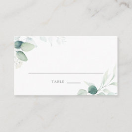 Boho Watercolor Eucalyptus Blätter Wedding Place C Platzkarte
