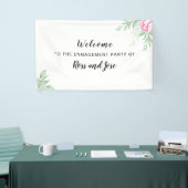 Boho Watercolor Eucalyptus Engagement Banner (Messeveranstaltung)