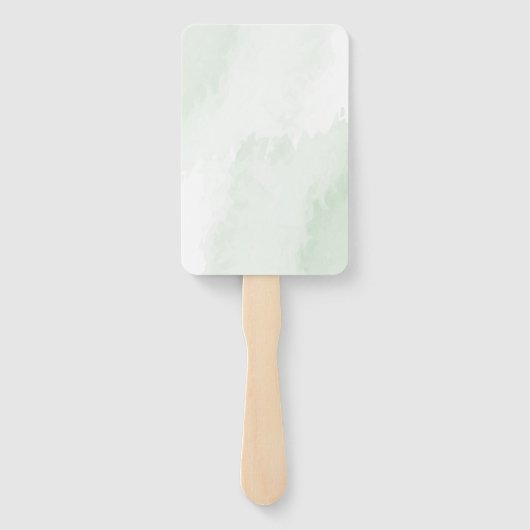 Boho Watercolor Eucalyptus Greenery Abschluss Fächer (Rückseite)