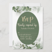 Boho Watercolor Eucalyptus Greenery UAWG Einladung (Vorderseite)