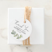 Boho Watercolor Eucalyptus Wedding Geschenkanhänger (Beispiel)