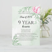 Boho Watercolor Eucalyptus Wiedersehen Einladung (Stehend Vorderseite)