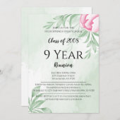 Boho Watercolor Eucalyptus Wiedersehen Einladung (Vorne/Hinten)