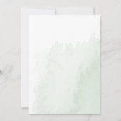 Boho Watercolor Eukalyptus 40. Geburtstag Save The Date (Rückseite)