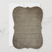 Boho Watercolor Eukalyptus Foliage Rustikales Holz Einladung (Rückseite)