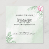 Boho Watercolor Eukalyptus Greenery Rabattkarte (Rückseite)