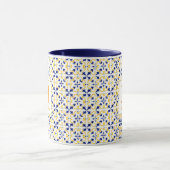 Boho-Watercolor-Fliesen-Mug – Benutzerdefinierter Tasse (Zentrum)