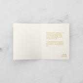 Boho Watercolor Floral Abschluss Foto Dankeskarte (Innenseite)