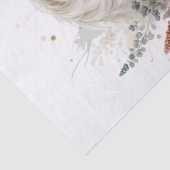 Boho Watercolor Floral Horse Tissue Seidenpapier (Detail)