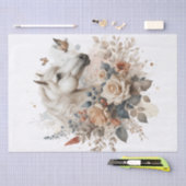 Boho Watercolor Floral Horse Tissue Seidenpapier (Handwerk)