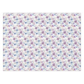 Boho Watercolor Floral Lilac & Aquamarin Personali Tischdecke (Vorderseite (Horizontal))