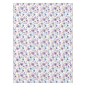 Boho Watercolor Floral Lilac & Aquamarin Personali Tischdecke (Vorderseite)