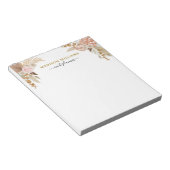 Boho Watercolor Floral Notepad Notizblock (angewinkelt)
