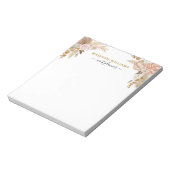 Boho Watercolor Floral Notepad Notizblock (Rotiert)