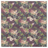 Boho Watercolor Floral Pattern - Burgund Stoff (Muster)