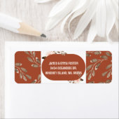 Boho Watercolor Floral Rücksendeadressen-Aufkleber (Insitu)