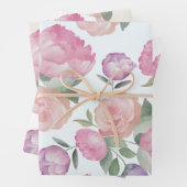 Boho Watercolor Floral wedding Geschenkpapier Set (Beispiel)