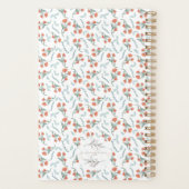 Boho Watercolor Floral Wedding Planner Planer (Rückseite)