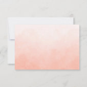 Boho Watercolor Floral Wedding RSVP (Rückseite)