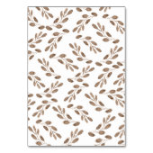 Boho Watercolor Floral Wedding Tischnummern (Rückseite)