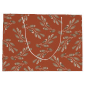 Boho Watercolor Floral Wrapping Paper Große Geschenktüte (Rückseite)