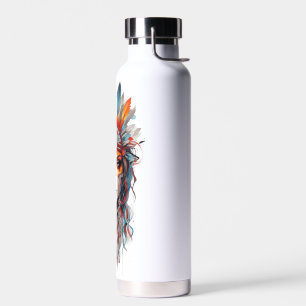 Boho-Watercolor-Frau Edelstahl-Wasserflasche Trinkflasche