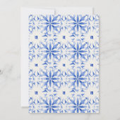 Boho Watercolor Gelbe Zitrone Probe Abendessen Einladung (Rückseite)