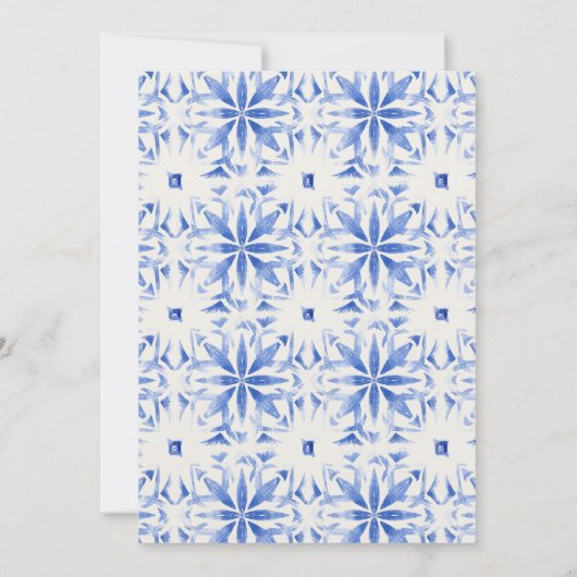 Boho Watercolor Gelbe Zitrone Probe Abendessen Einladung (Rückseite)