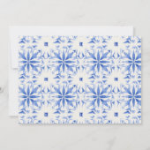 Boho Watercolor Gelbe Zitronenbäume Dusche Einladung (Rückseite)