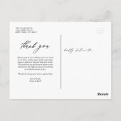 Boho Watercolor Greenery and Succulents Vielen Dan Postkarte (Rückseite)