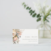 Boho Watercolor Herbst Herbst Blumenzettel Website Begleitkarte (Stehend Vorderseite)