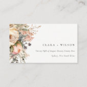 Boho Watercolor Herbst Herbst Blumenzettel Website Begleitkarte (Vorderseite)