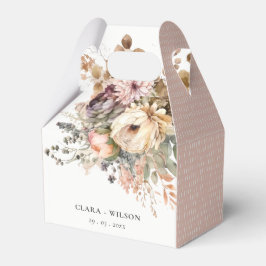 Boho Watercolor Herbst Herbstwochenende Blumenfest Geschenkschachtel