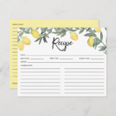 Boho Watercolor Lemon Wreath Brautparty Rezept (Vorne/Hinten)