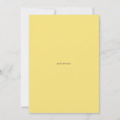 Boho Watercolor Lemon Wreath Couples Dusche Einladung (Rückseite)