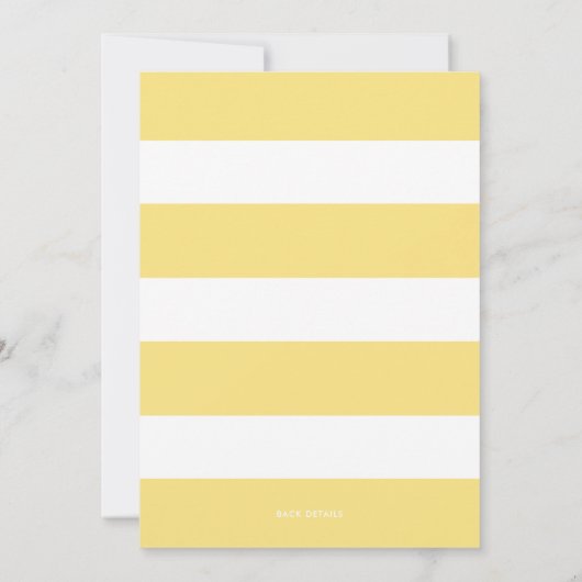 Boho Watercolor Lemon Wreath Save The Date (Rückseite)