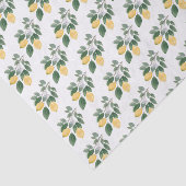 Boho Watercolor Lemons & Greenery Dekoupage Seidenpapier (Ausschnitt)