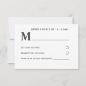 Boho Watercolor Lemons & Lavender Wedding RSVP Karte (Rückseite)