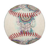 Boho Watercolor Mandala Dreamcatcher Baseball (Vorderseite)