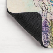 Boho Watercolor Mandala Dreamcatcher Mousepad (Ecke)