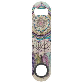 Boho Watercolor Mandala Dreamcatcher Speedflaschenöffner