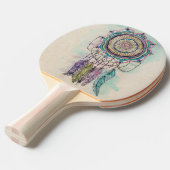 Boho Watercolor Mandala Dreamcatcher Tischtennis Schläger (Vorderseite)
