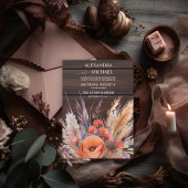 Boho Watercolor Pampas Grass Wedding Einladung