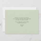 Boho Watercolor Potcolor Houseplant Abschluss Dankeskarte (Rückseite)